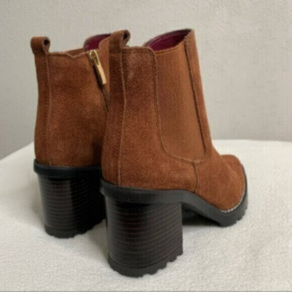 Franco Sarto Women's L -Trent Ankle Boots Side Zip Chunky High Heel Casual Boots - Picture 7 of 10